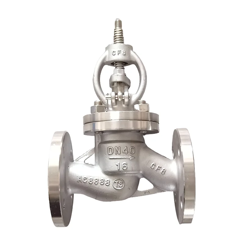 Chitsulo chosapanga dzimbiri cha 304 Flanged Globe Valve